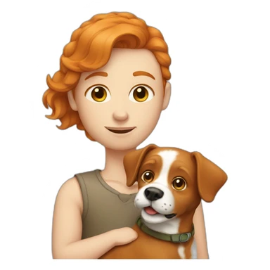 ginger-with-a-dog sticker