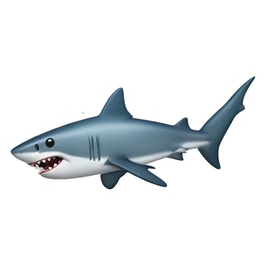 shark with funny sticker