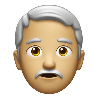 Stoic face with tears and hands in praying  sticker