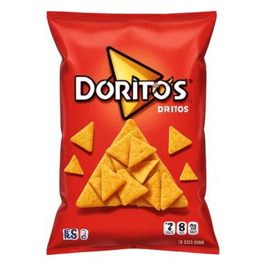 doritos red chips bag
 sticker