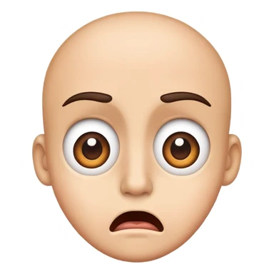 surprised and disgusted face sticker