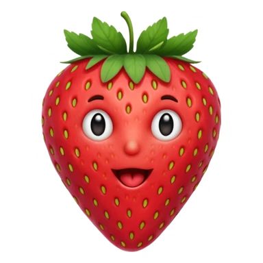 a Strawberry singing sticker