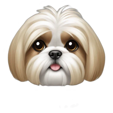 Dog Shih Tzu with long wool full-height  sticker