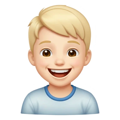 A kid laughing  sticker