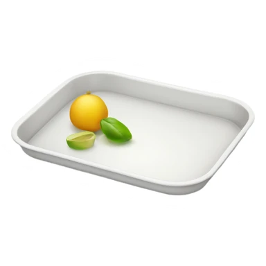 White tray  sticker