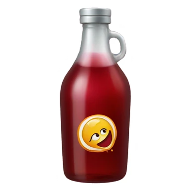 a bottle of grenadine syrup sticker