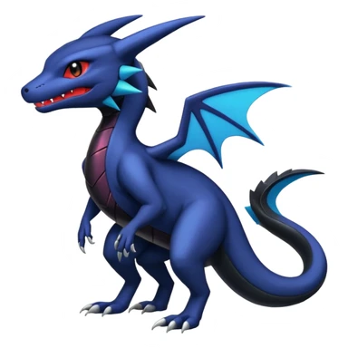 Shiny Salandit-Umbreon-Garchomp-Noivern-Noibat-Hybrid (Full body) sticker