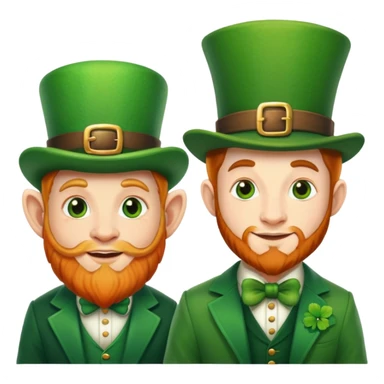 Leprechaun and a British person  sticker