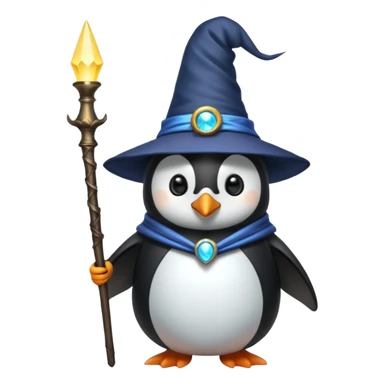 Penguin Wizard sticker