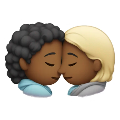 Two people cuddling  sticker