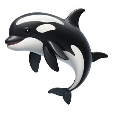 Orca without the eyes sticker