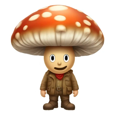 Mushroom man  sticker