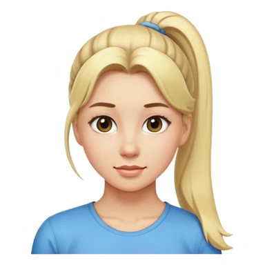 ragazza bionda con la coda  sticker