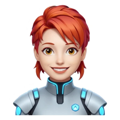 CYBERPUNK HAPPY RED sticker