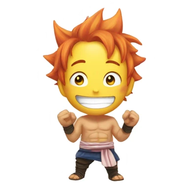 Natsu tenant Happy dans ses bras sticker