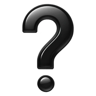 can you do one black question mark but make it transparent sticker