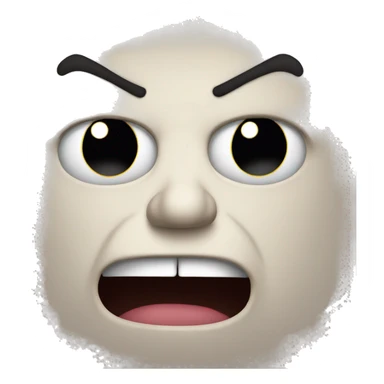 Angry Smile with No a Long nose  sticker