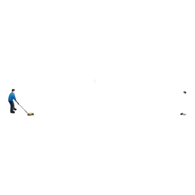 An icon showing a curling match on an indoor ice stadium, with a polished curling stone gliding toward the target and players sweeping. Spectators watch from stands, and flags hang above the rink. Transparent background highlights strategy and focus in the sport of curling. sticker