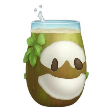 agua de coco sticker