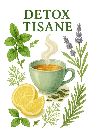 tisane detox  sticker