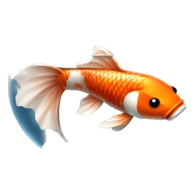 Koi fish bowl sticker