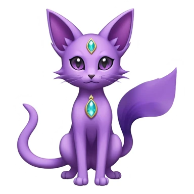 Shiny Purrloin-Espeon-Hybrid (Full body) sticker