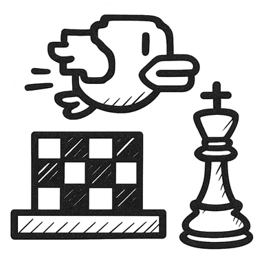 Chess flappy bird game  sticker