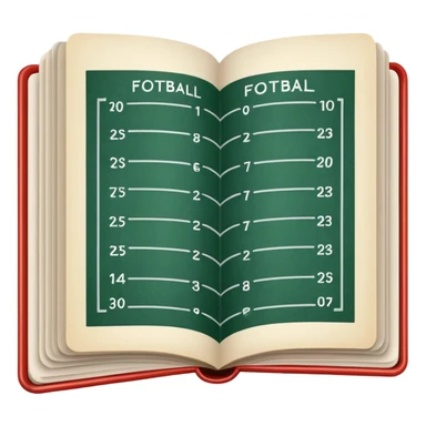 amercian football playbook  sticker