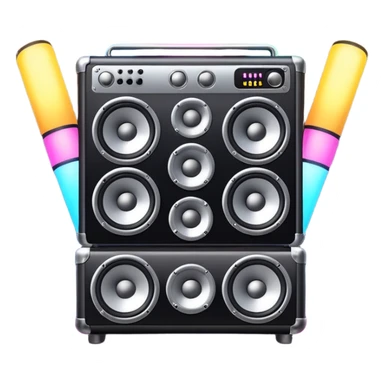 music sound box stage  sticker