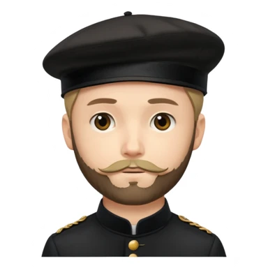 Edouard Manet artist wear black berret hat sticker