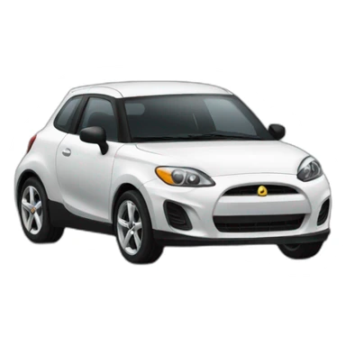Black Small hatchback sportscar sticker