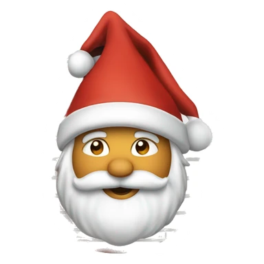 Santa coming down the chimney  sticker