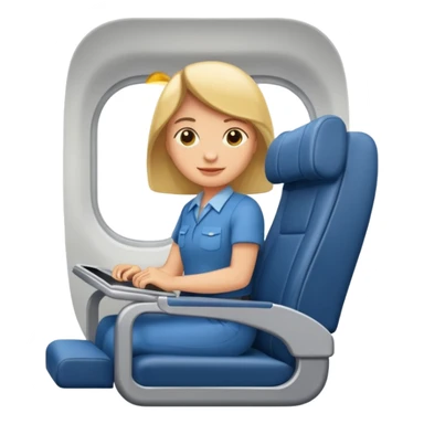 passanger in plane seat sticker