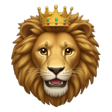 Lion avec une couronne sticker