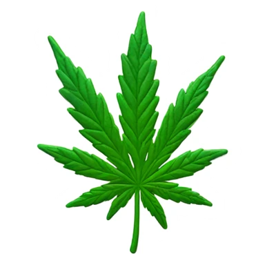 Marijuana leaf laughing  sticker