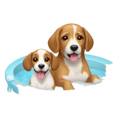 eluquera canina con una perro en spa sticker