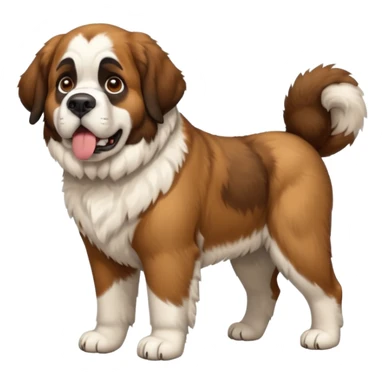 St. Bernard dog, full body sticker