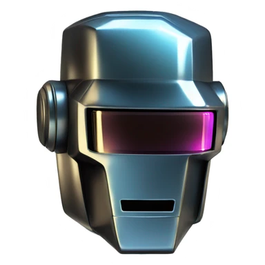 Liquid Mirror variant DaftPunk-style robot talk box sticker