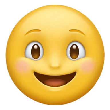 tight lipped closed mouth smile, yellow emoji sticker
