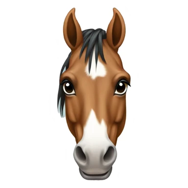 a horse upside down sticker