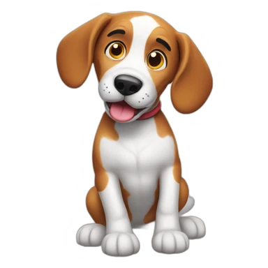 goofy ahh stupid beagle sticker