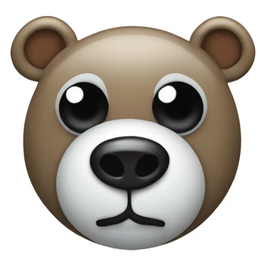 mr bean rag bear with one eye as button sticker