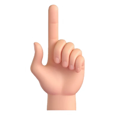 index finger pointing down sticker