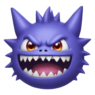 Blue  gengar  sticker