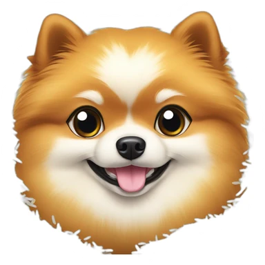 POMERANIAN−in−rice sticker