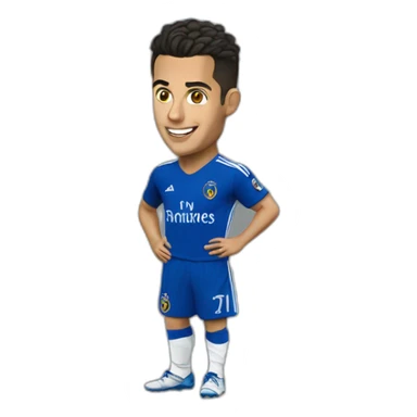 cristiano with t-shurt al-nasr sticker