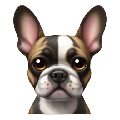 brindle french bulldog sticker