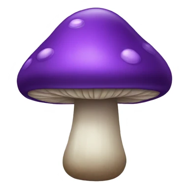 Purple mushroom sticker
