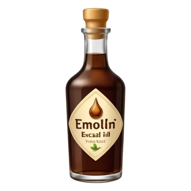 bottle of vanilla extract sticker