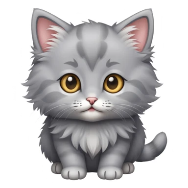Chaton gris sticker